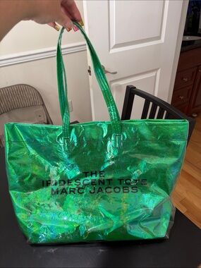 Marc Jacobs Iridescent Green Big Tote Bag